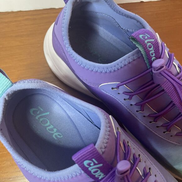 Clove Aeros Aurora Purple Teal Ombre Nursing Healthcare Shoes Womens Size 9 - Picture 8 of 8